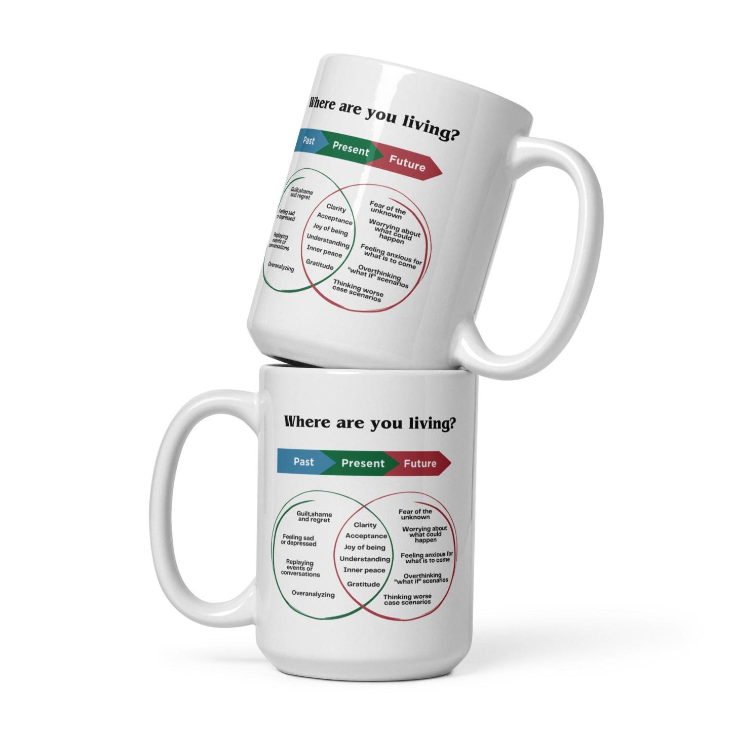 Mindfulness Present Moment Mug – Ceramic Reminder for Daily Wellness - Inspire Cups