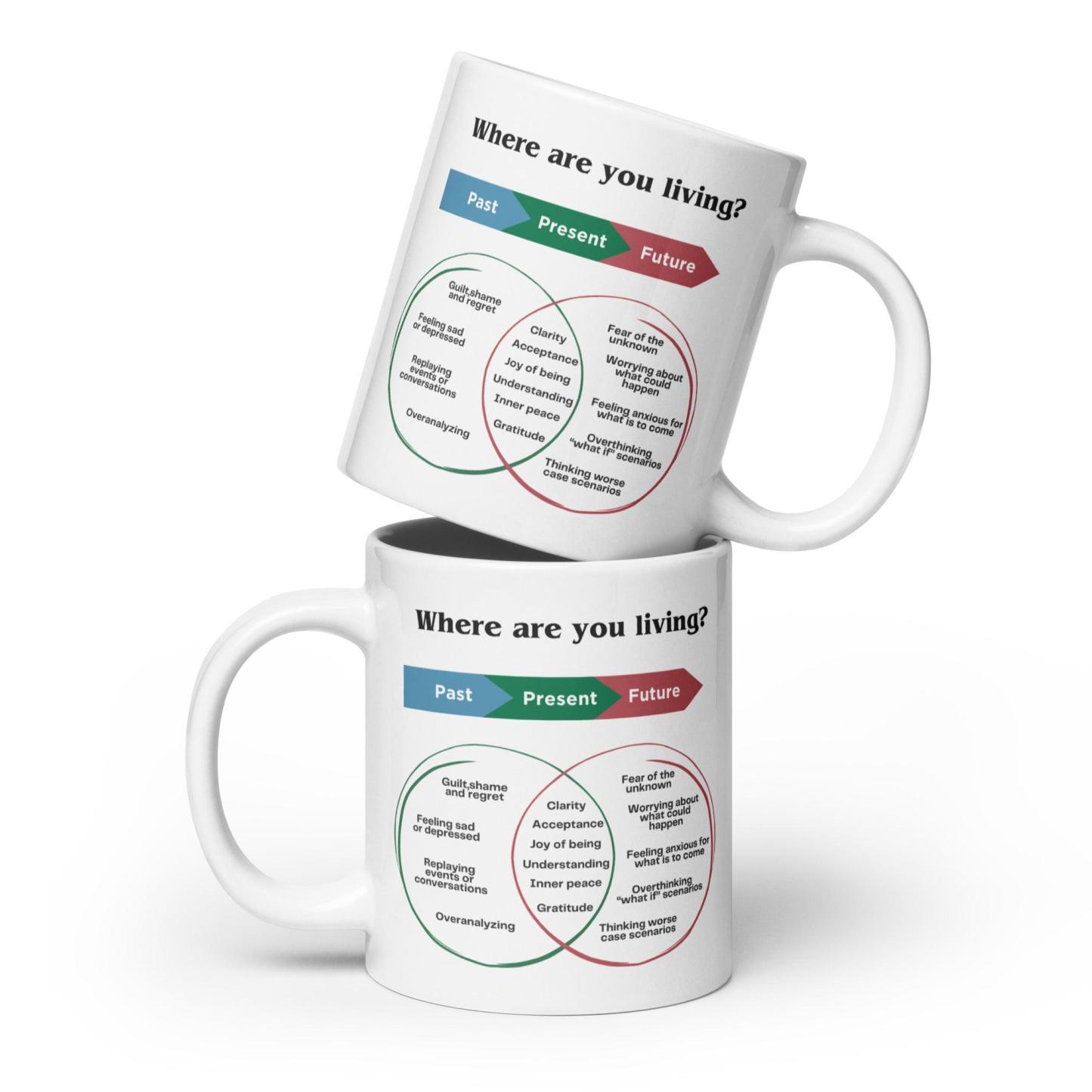Mindfulness Present Moment Mug – Ceramic Reminder for Daily Wellness - Inspire Cups