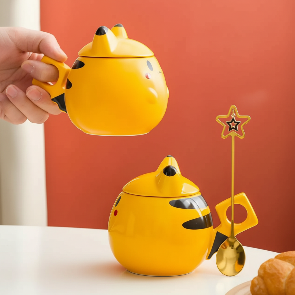 320ML Pikachu Ornament Ceramic Mug