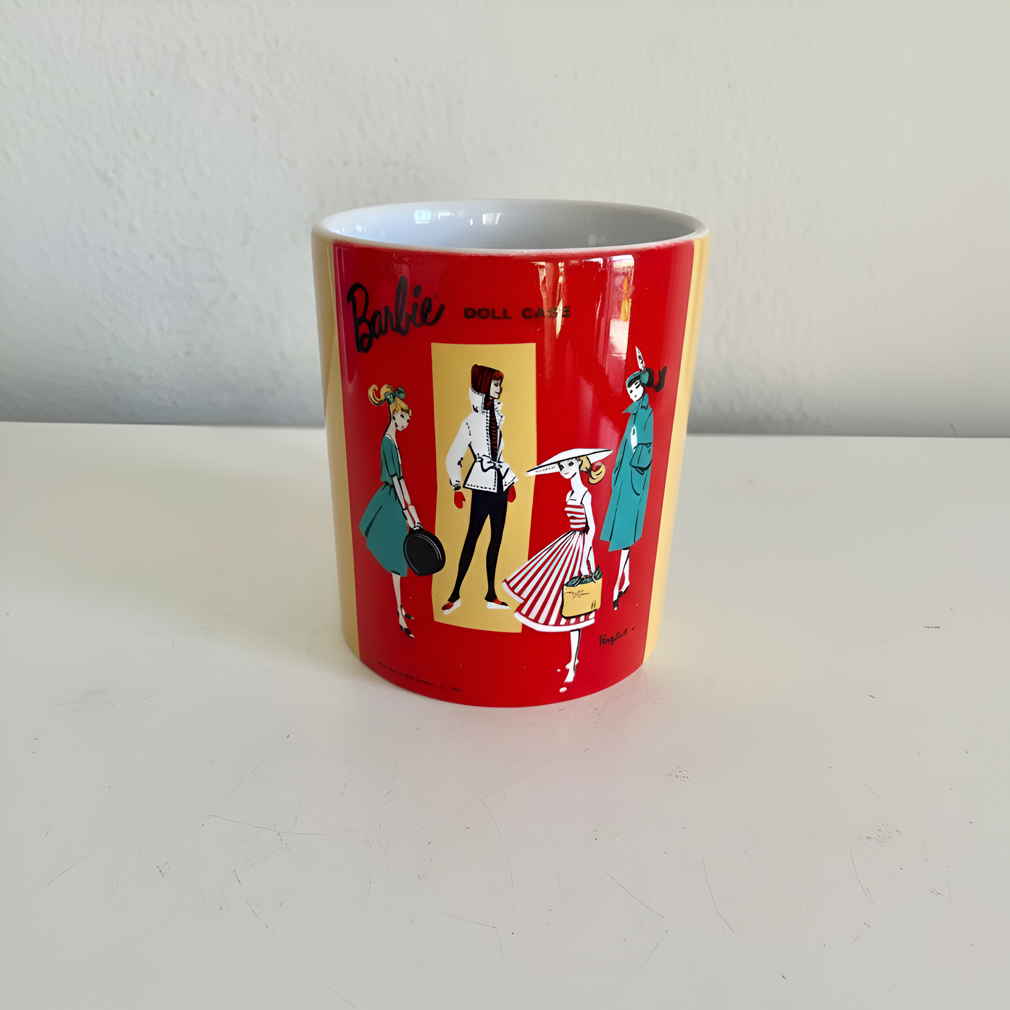 Barbie Doll Case Coffee Cup Aesthetic Pink Mug for Girls