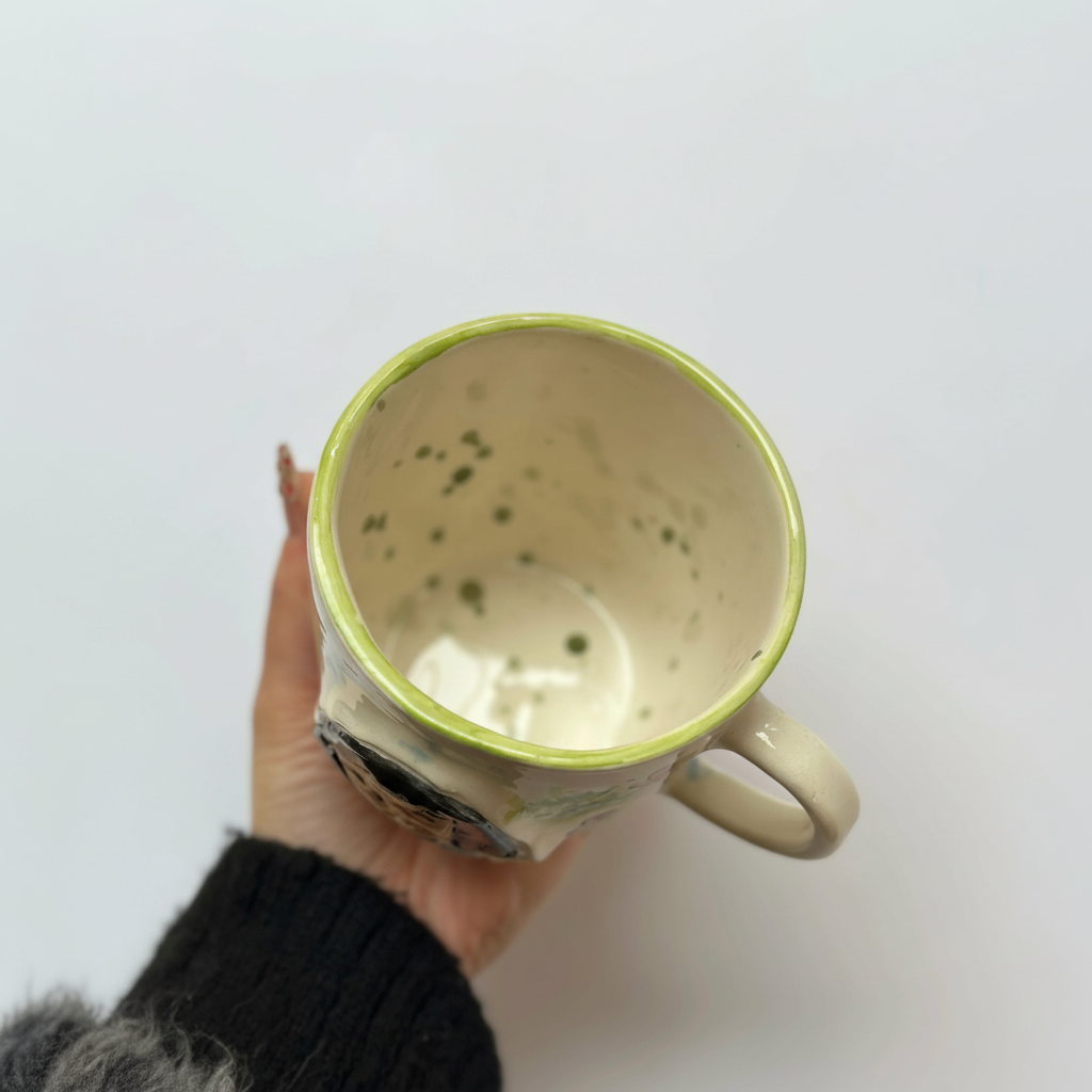 Handmade Ceramic Themed Coffee Tea Mug
