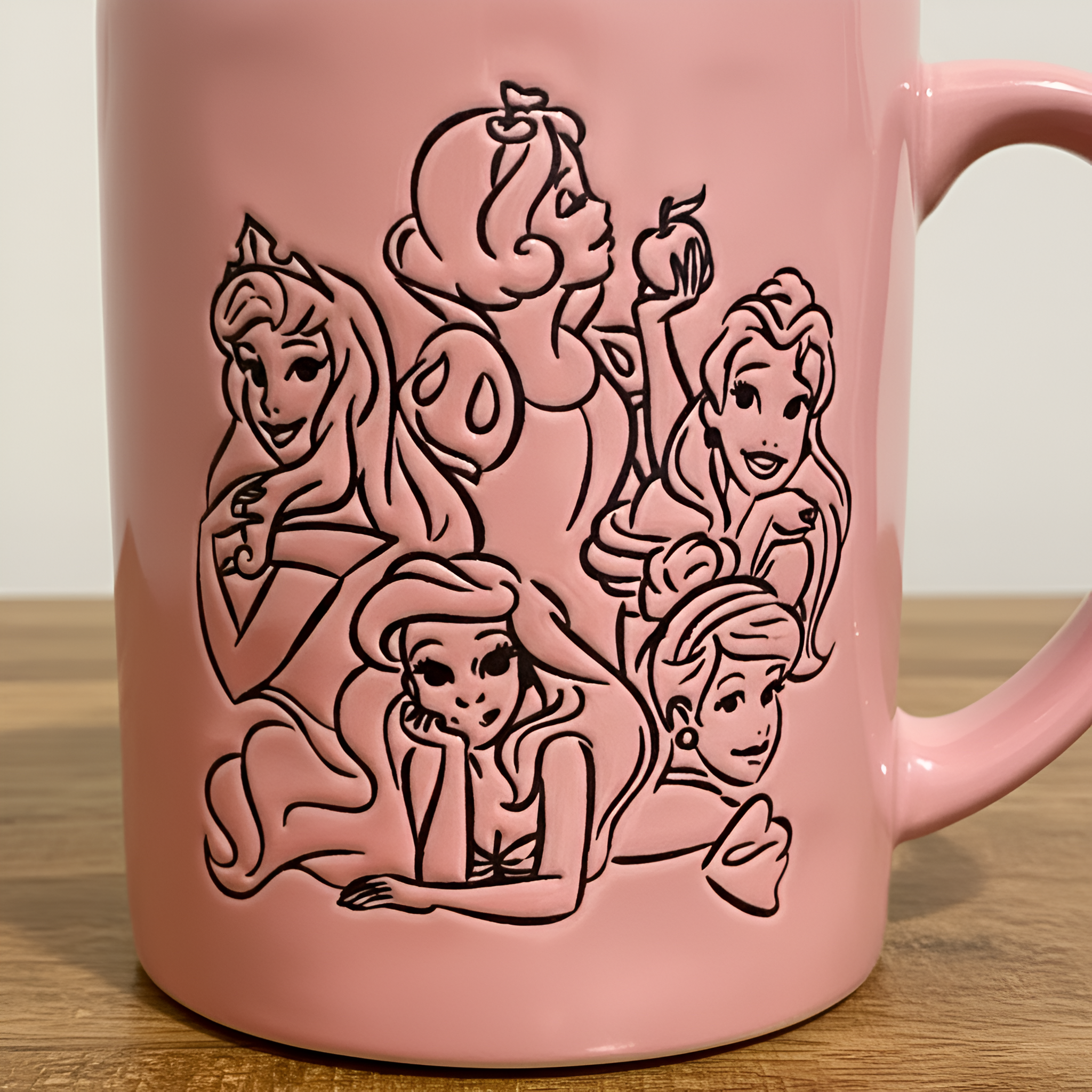 Princess Theme Pink Mug Stylish Ceramic Coffee Cup for Home Decor