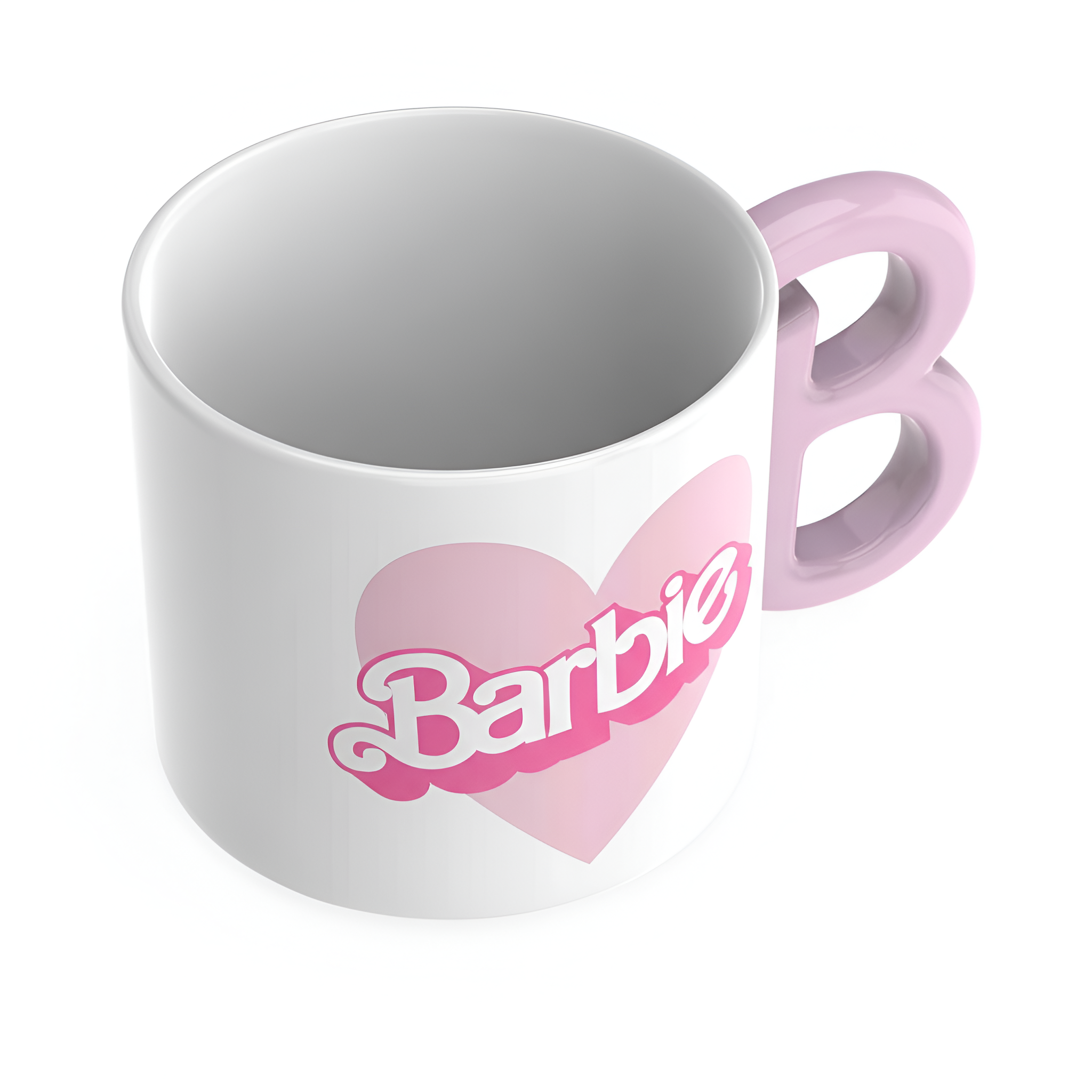 Barbie Ceramic Coffee Mug 15oz Sculpted Handle Collectible Keepsake
