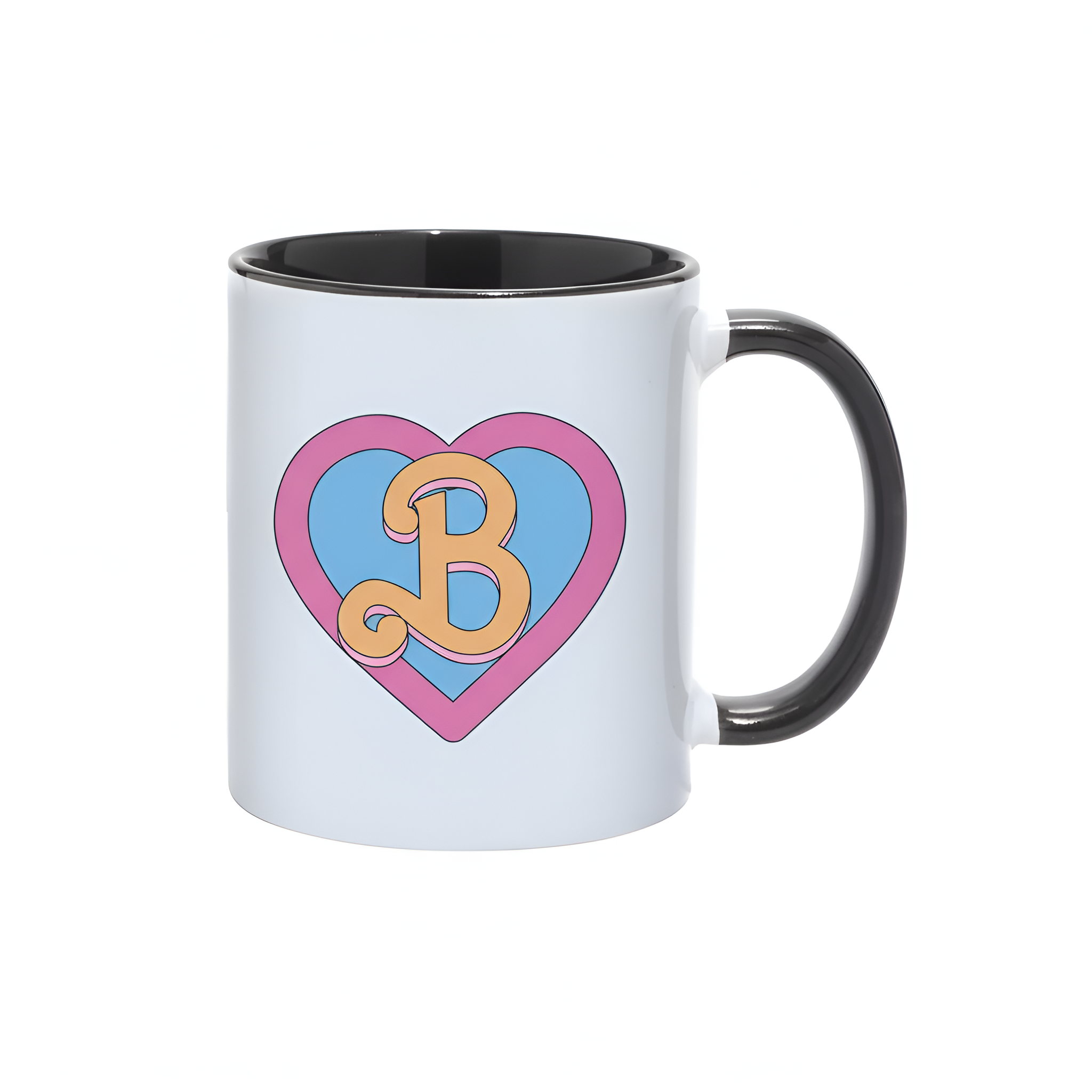 Barbie Heart Logo Mug 11oz Movie Theme Ceramic Coffee Cup