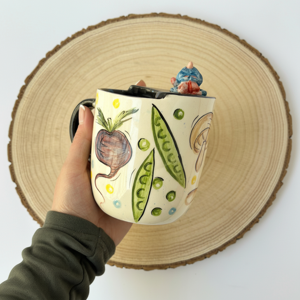 Handmade Ceramic Glazed Beverage Mug Cup