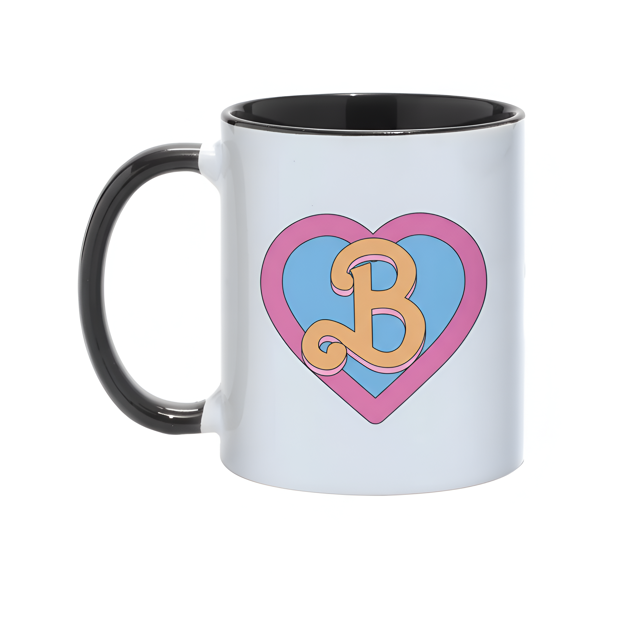 Barbie Heart Logo Mug 11oz Movie Theme Ceramic Coffee Cup