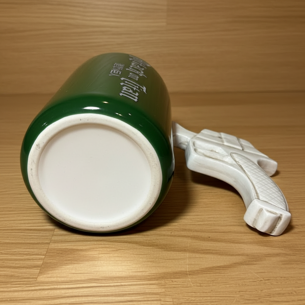Attack On Titan Themed 3D Maneuvering Gear Handle Molded Ceramic Mug 