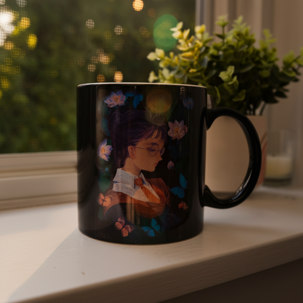 Harry Potter and Hermione Granger Anime-Style Ceramic Mug