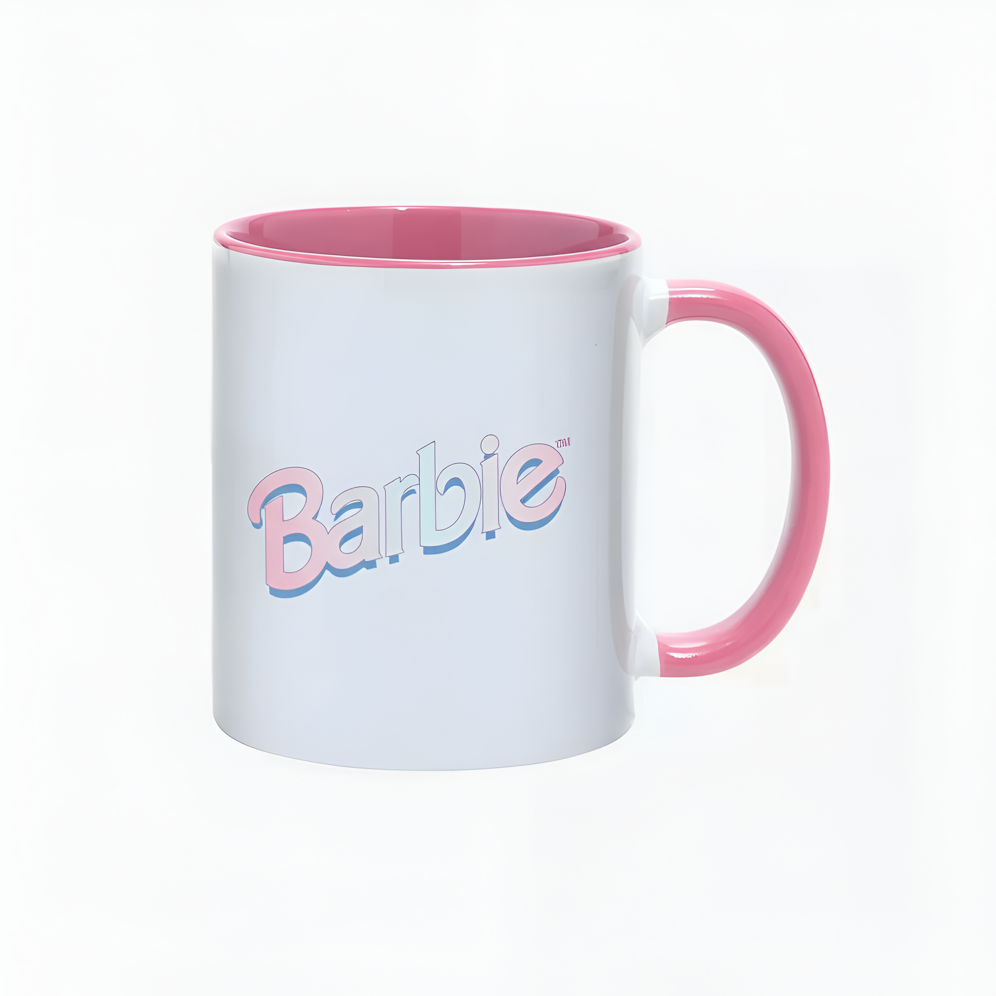 Barbie 90’s Pink Logo Mug Aesthetic Retro Coffee Cup