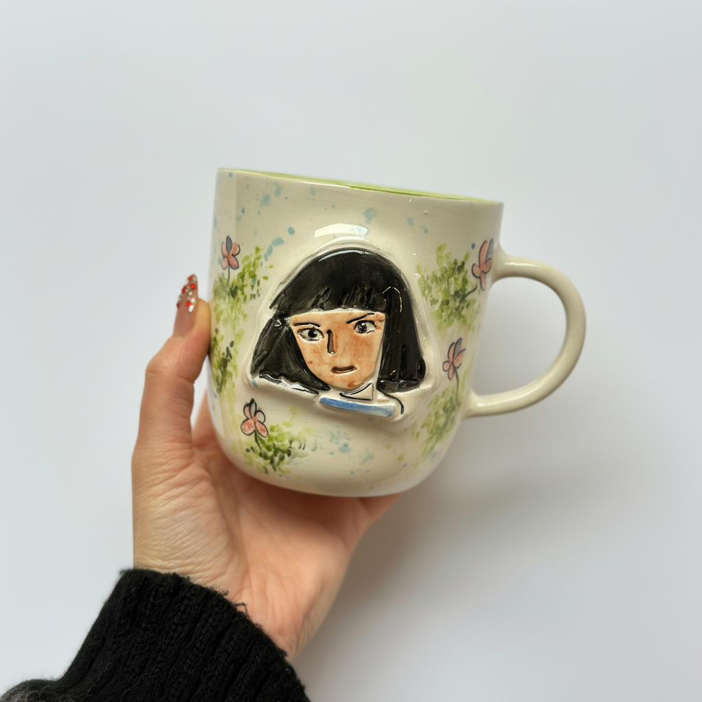 Handmade Ceramic Themed Coffee Tea Mug