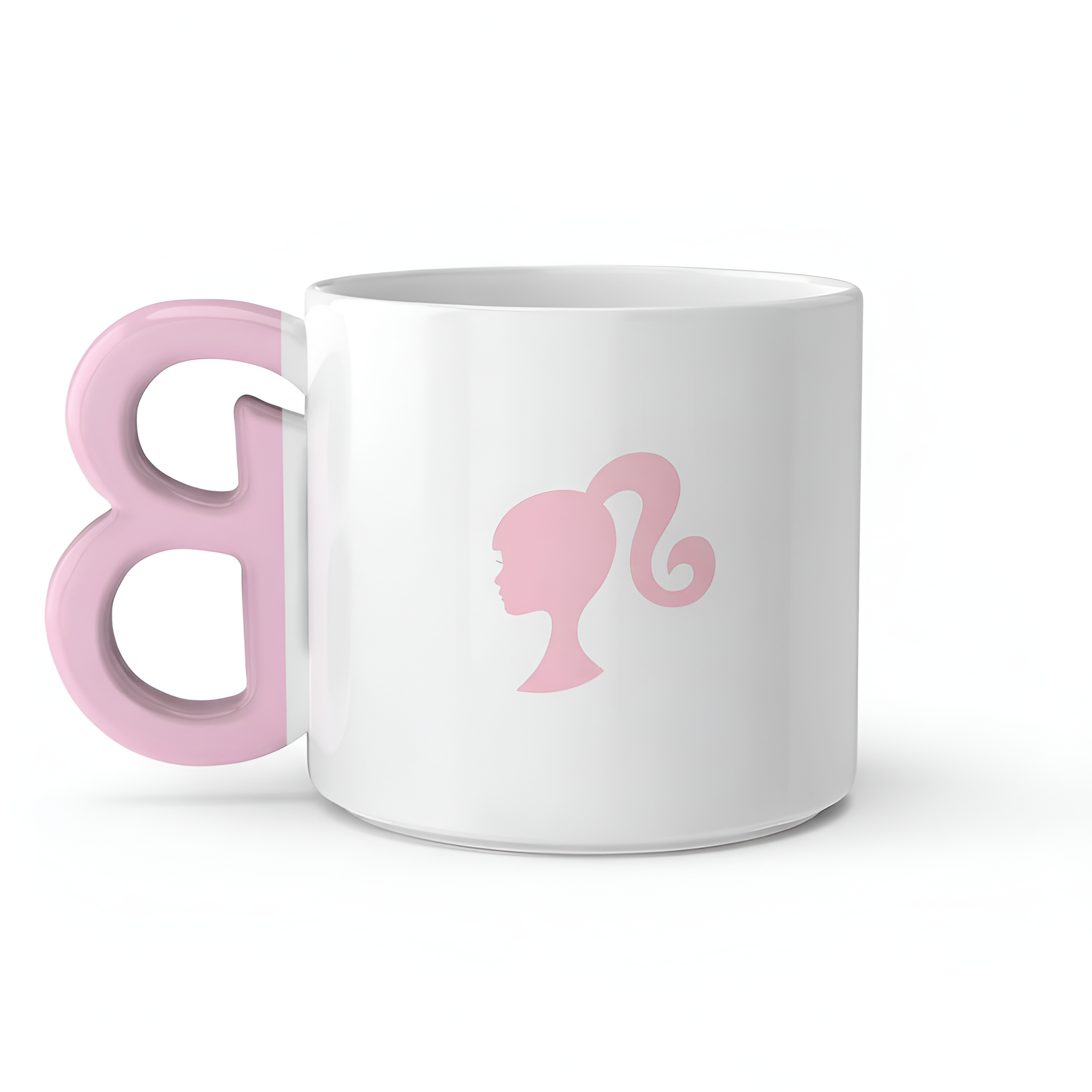 Barbie Ceramic Coffee Mug 15oz Sculpted Handle Collectible Keepsake