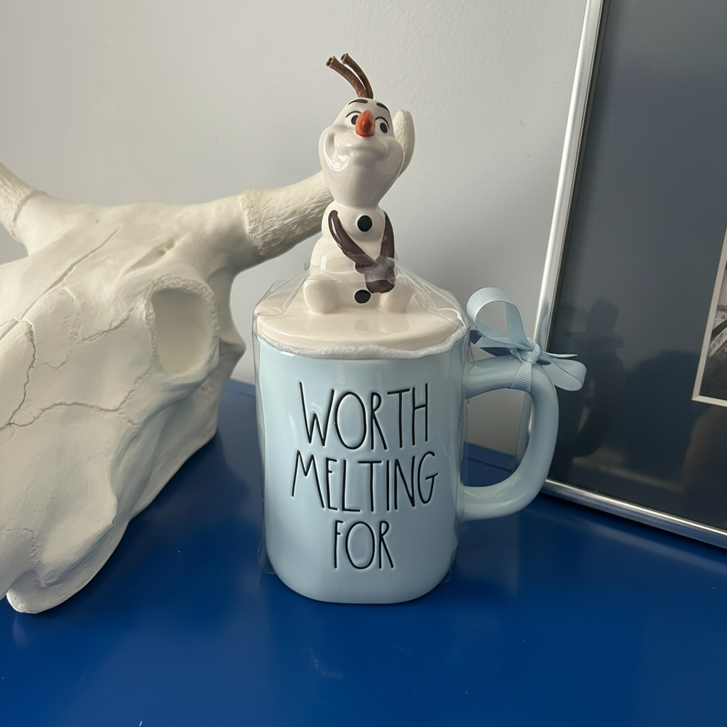  The Snowman Worth Melting For Topped Mug