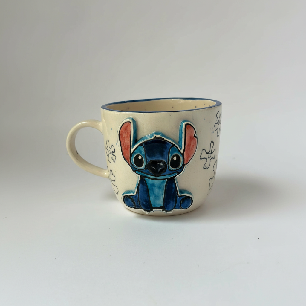 Handcrafted Character Theme Ceramic Coffee Mug