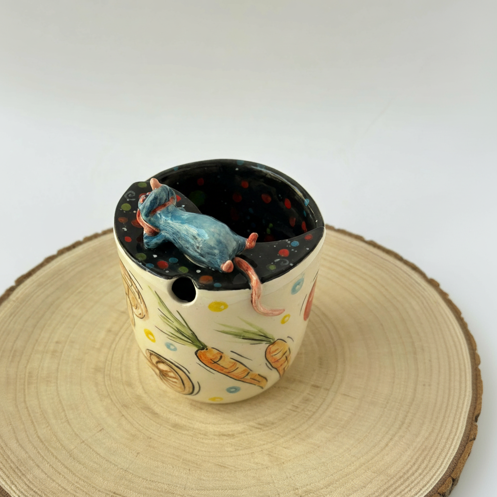 Handmade Ceramic Glazed Beverage Mug Cup