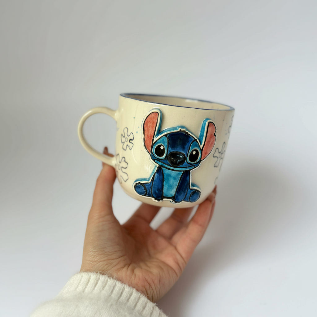 Handcrafted Character Theme Ceramic Coffee Mug