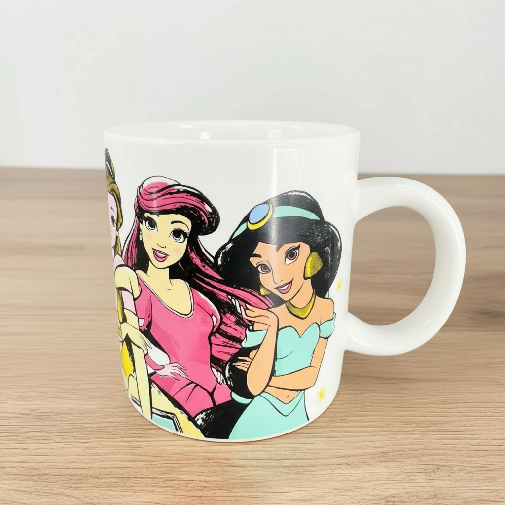  Princess Ceramic Coffee Mug Cup With Crown Lid