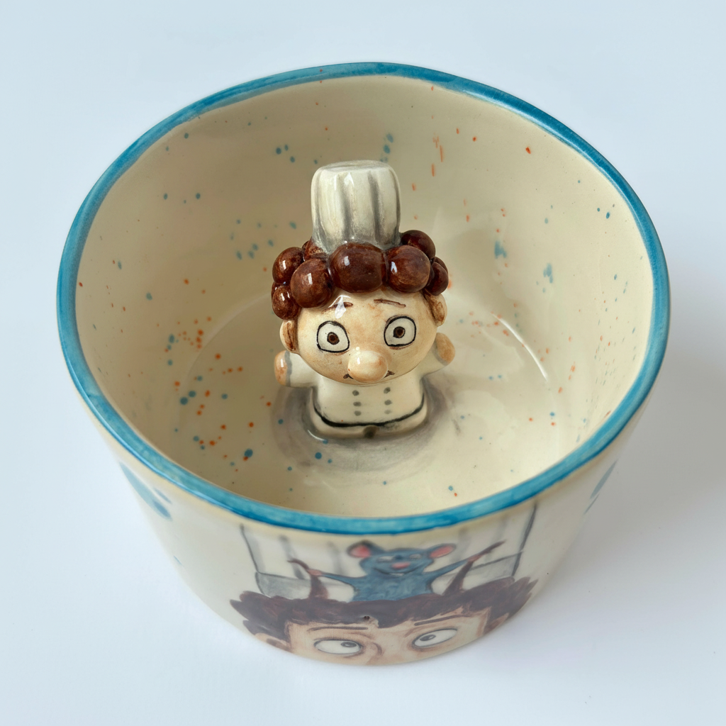 Handmade Ceramic Coffee Mug With Character Design