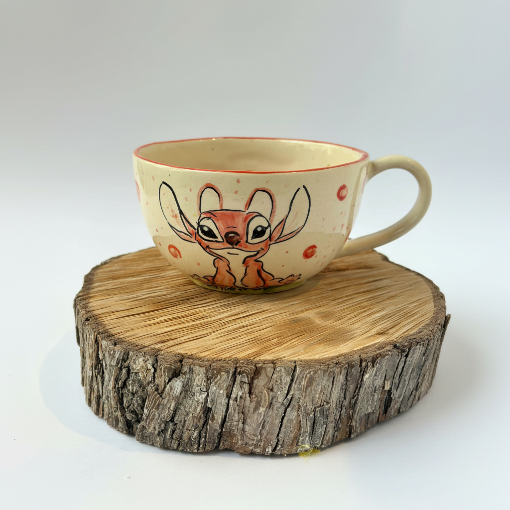 Handmade Cartoon Character Ceramic Coffee Mug