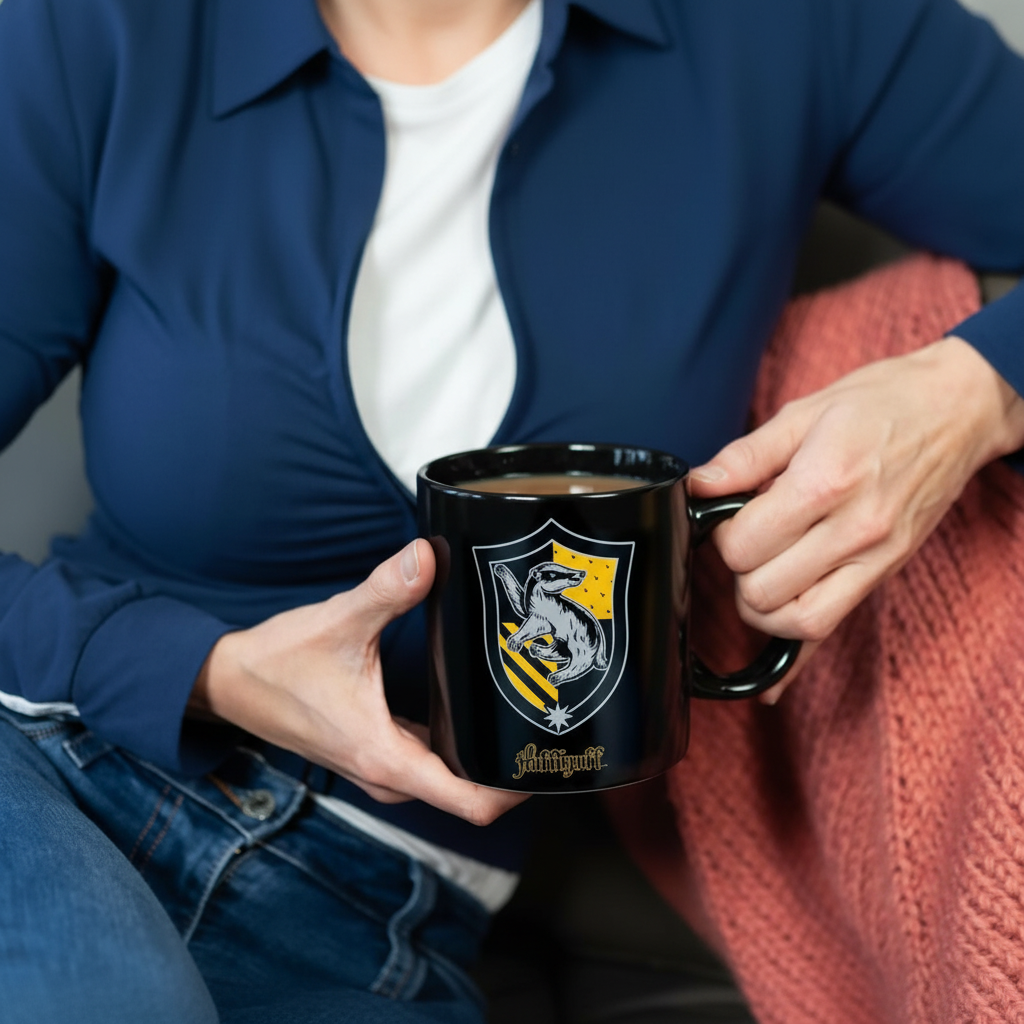 Harry Potter Hufflepuff 20oz Heat Reveal Ceramic Coffee Mug