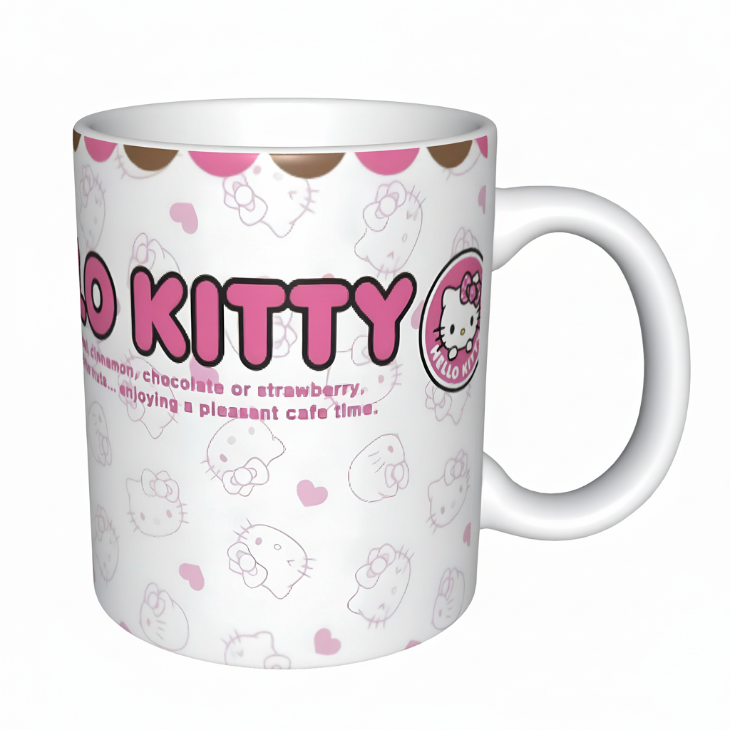 Hello Kitty Iconic Graphic Pattern Mug