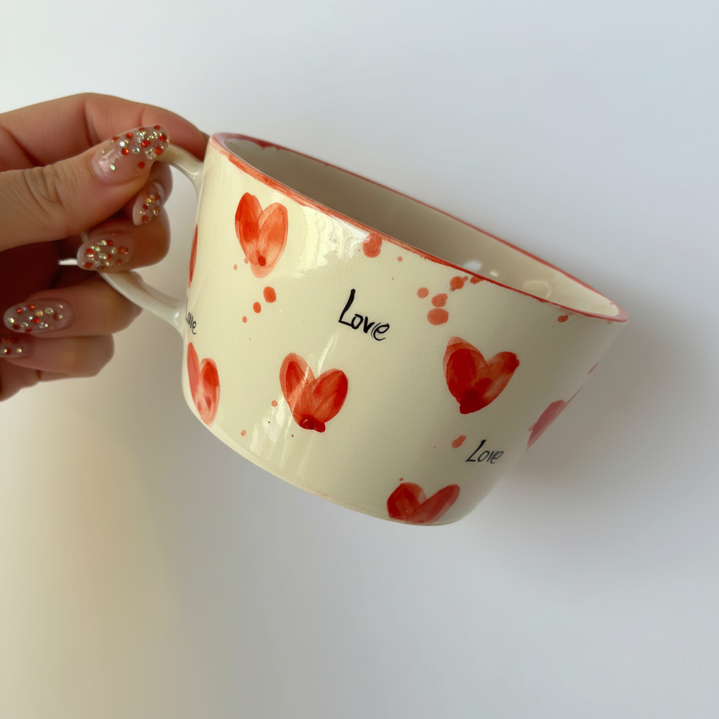 Handmade Ceramic Coffee Mug With Small Rodents