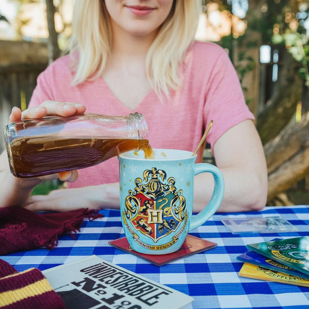 Harry Potter Hogwarts Holiday Wide-Rim Ceramic Latte Mug