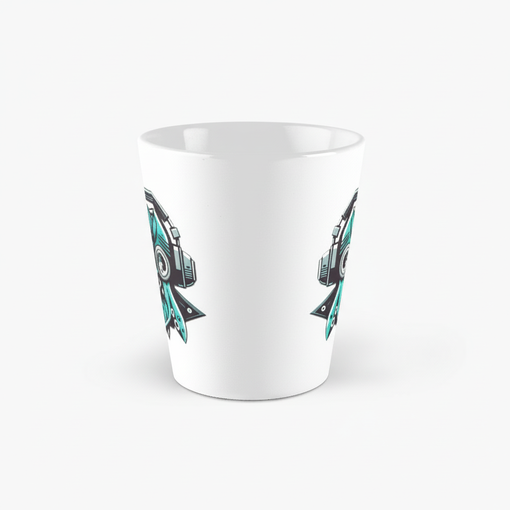 Squid Game Themed Coffee Mug With Cartoon Sticker Graphic