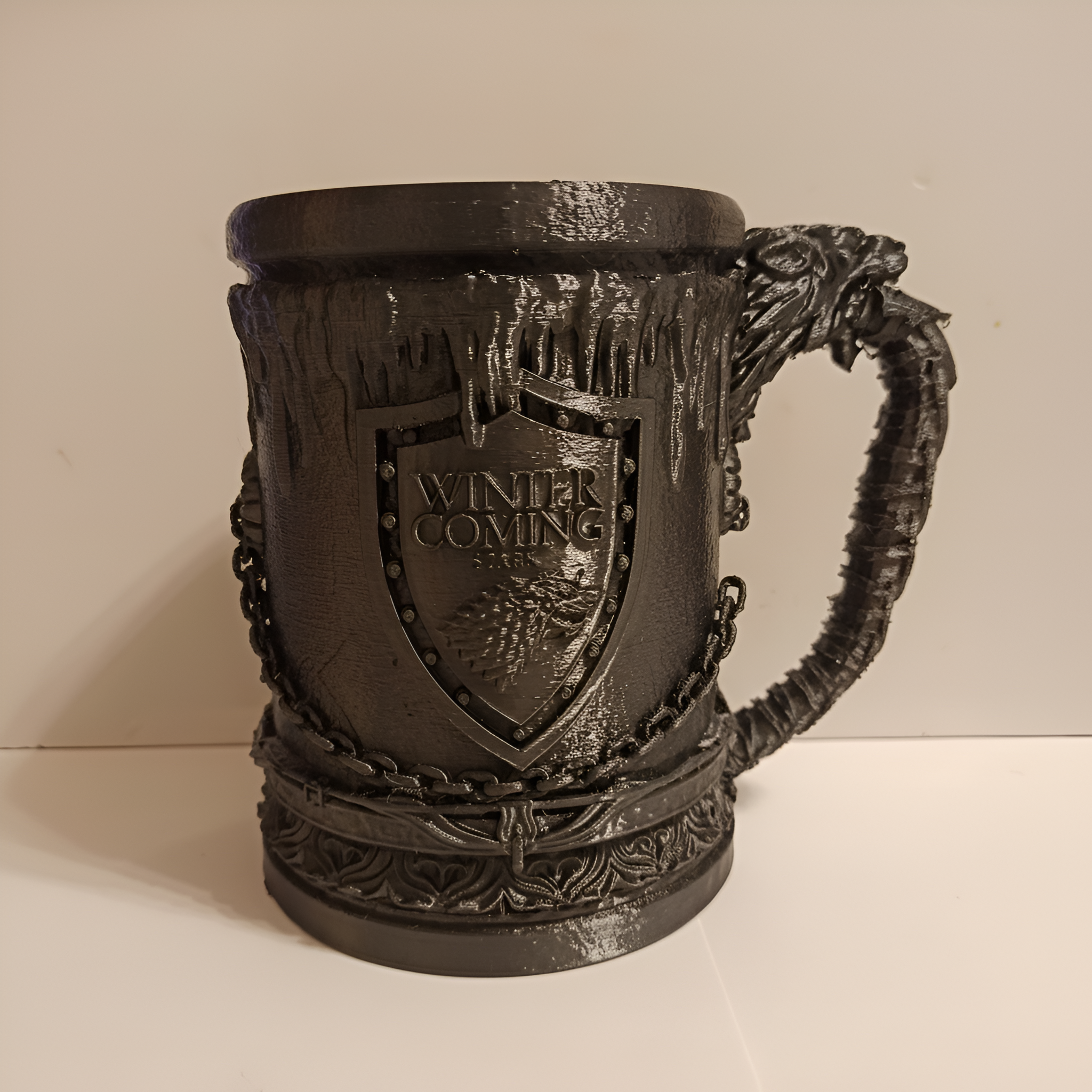 Winter Is Coming Text Print Stark House Game Of Thrones 3D Tankard Mug
