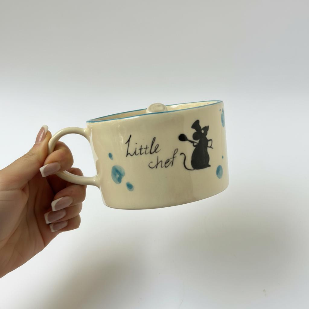 Handmade Ceramic Coffee Mug With Character Design