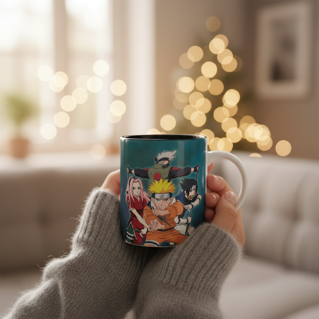 Naruto - Mug - 320 Ml - Equipe 7 Vs Haku/Zabuza - Subli -