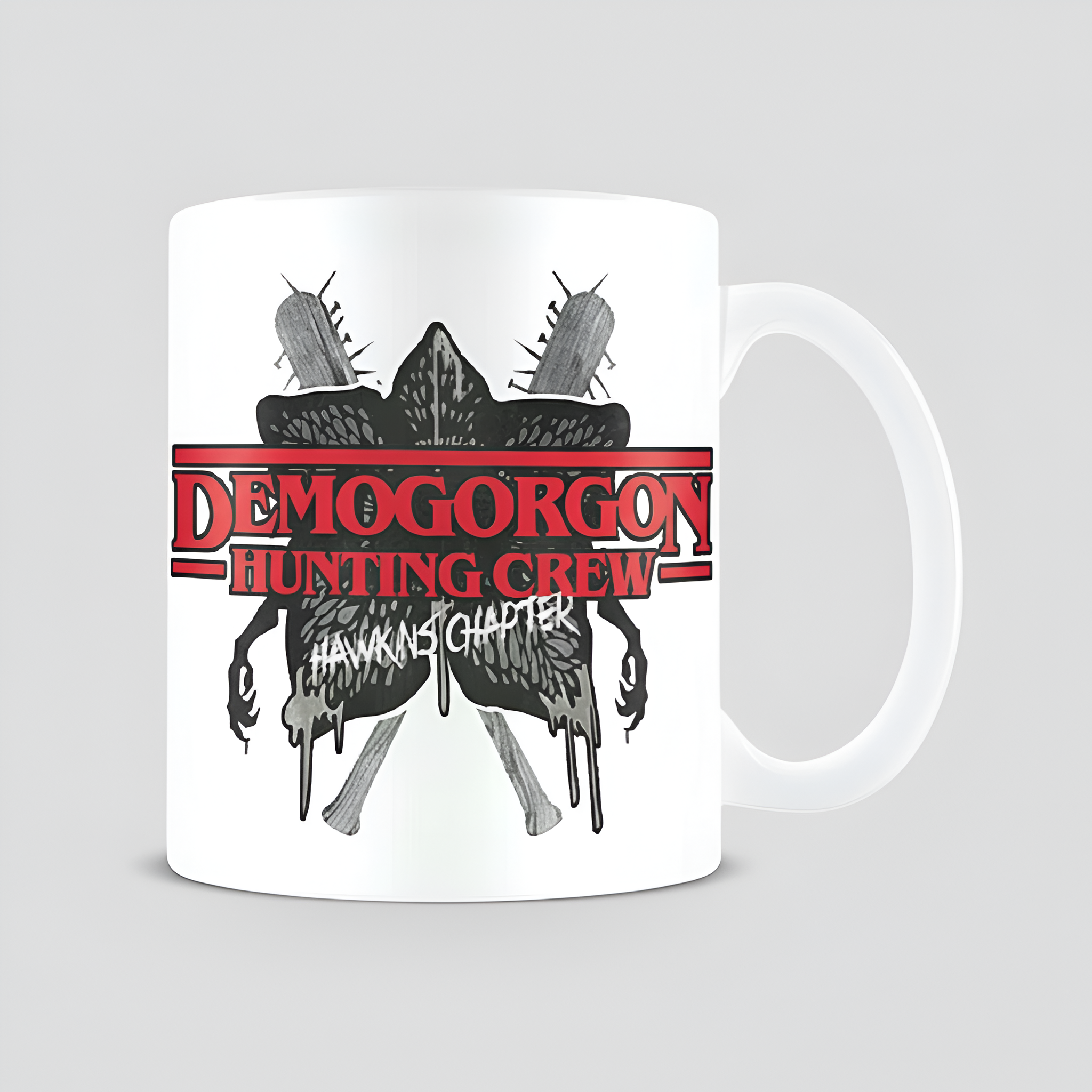 Stranger Things Demogorgon Hunting Crew Mug