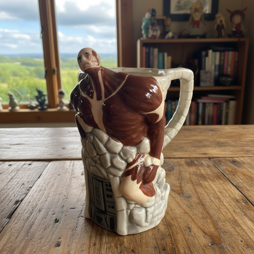 Attack On Titan Inspired Colossal Molded Ceramic Stein Mug