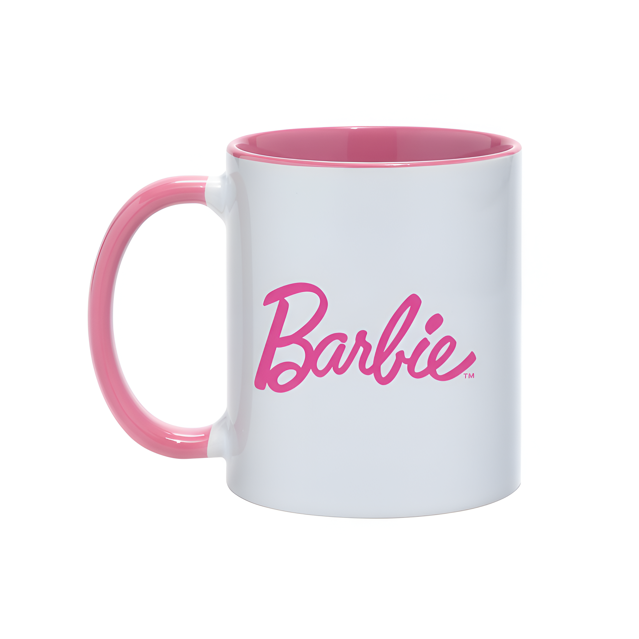 Barbie Pink Logo Mug Classic Design Ceramic Coffee Cup