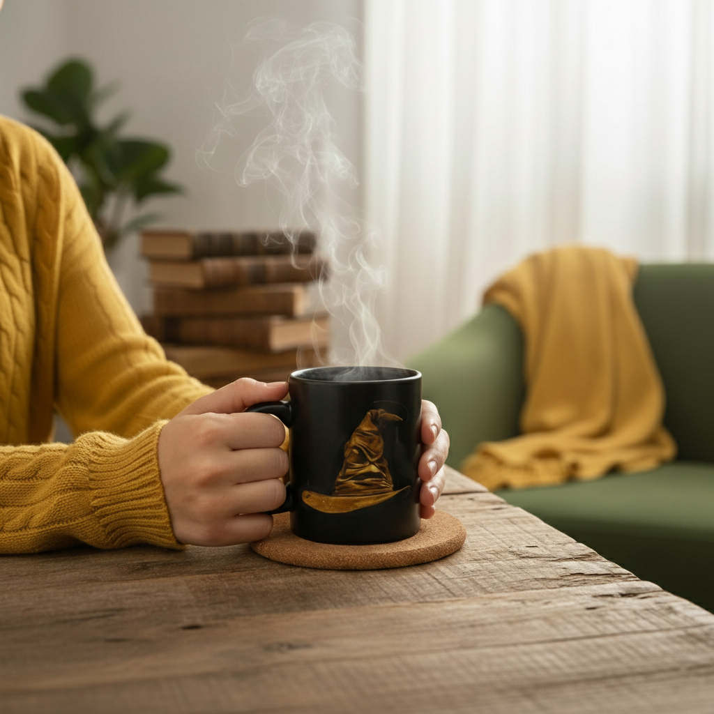 Harry Potter Hufflepuff 20oz Heat Reveal Ceramic Coffee Mug