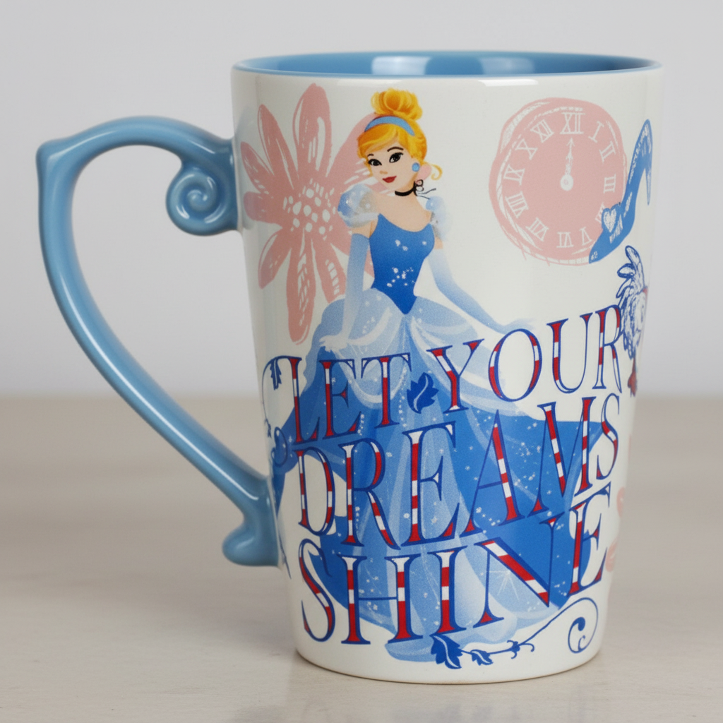 Princess Mug Ariel Snow White Cinderella