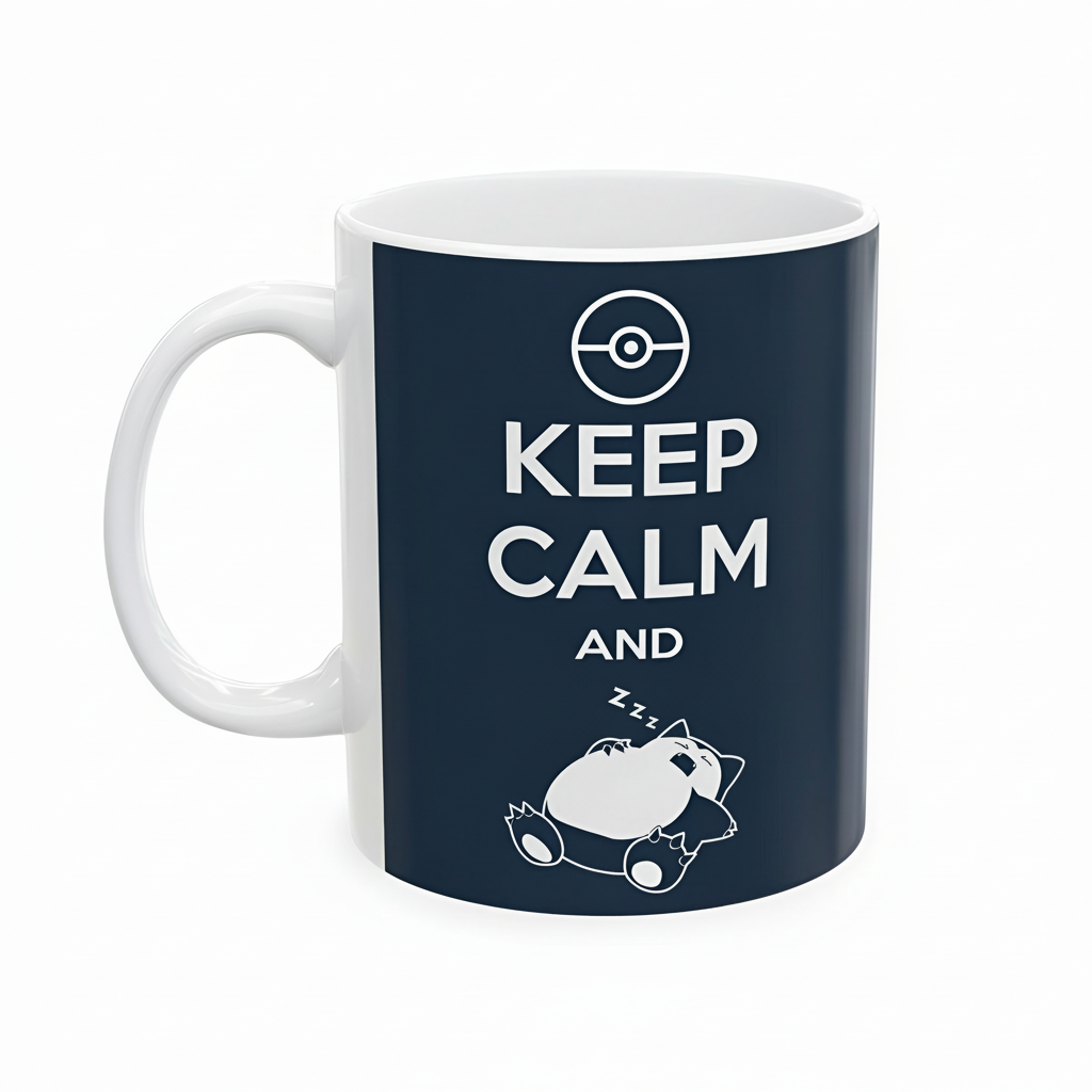 Pokemon Snorlax Keep Calm Stoneware Mug