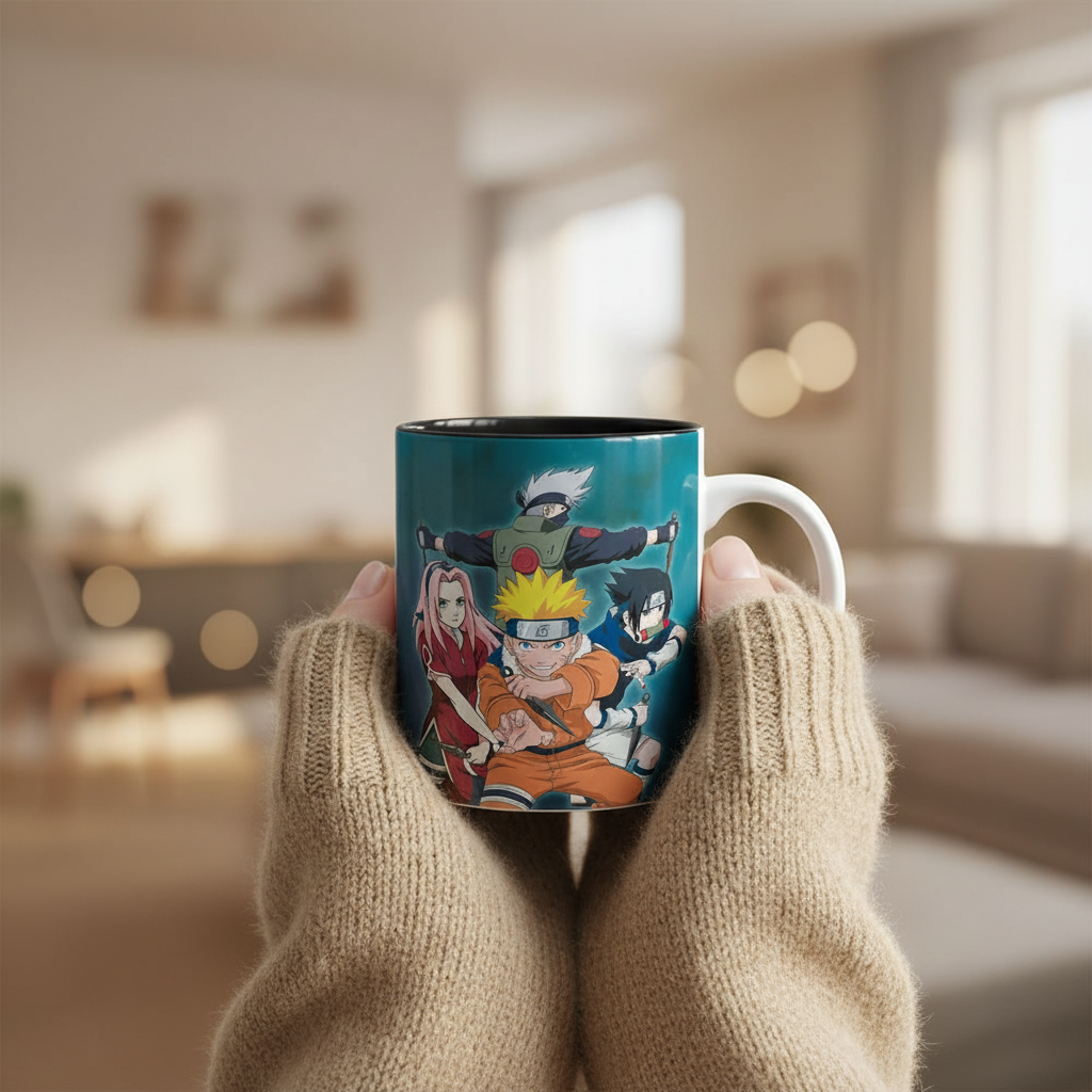 Naruto - Mug - 320 Ml - Equipe 7 Vs Haku/Zabuza - Subli -