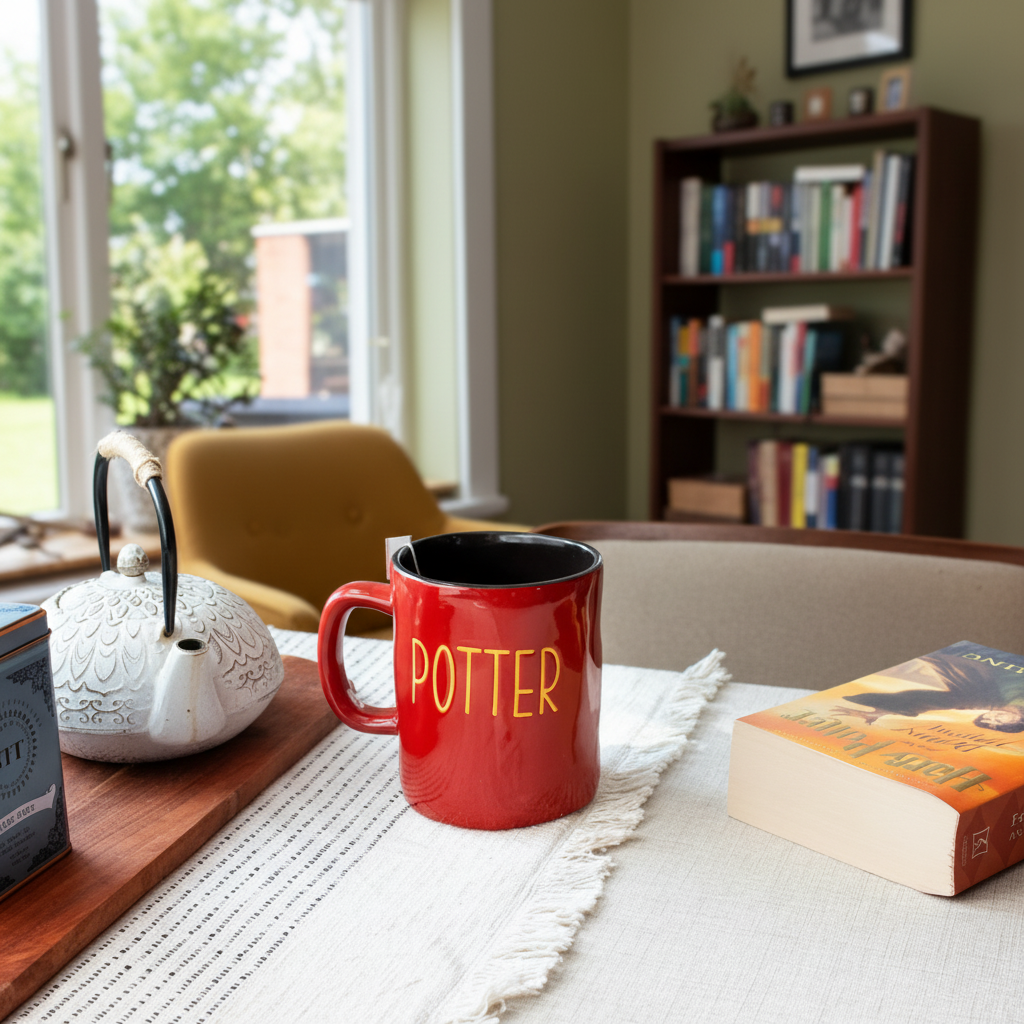 Wax Resist Ceramic Pottery Mug