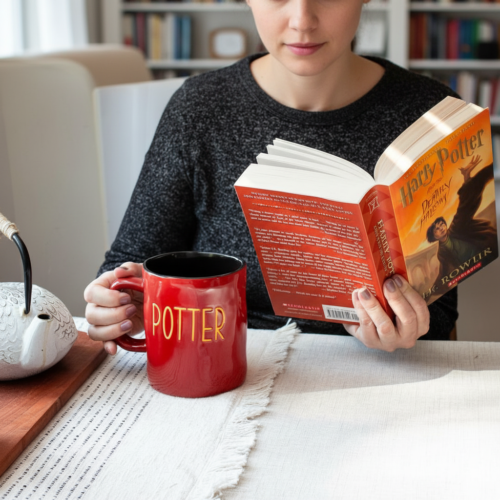 Wax Resist Ceramic Pottery Mug