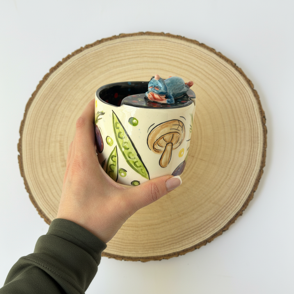 Handmade Ceramic Glazed Beverage Mug Cup