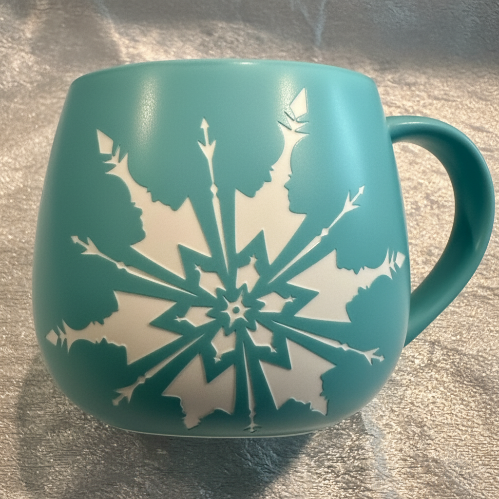 Broadway Musical Light blue Snowflake Mug