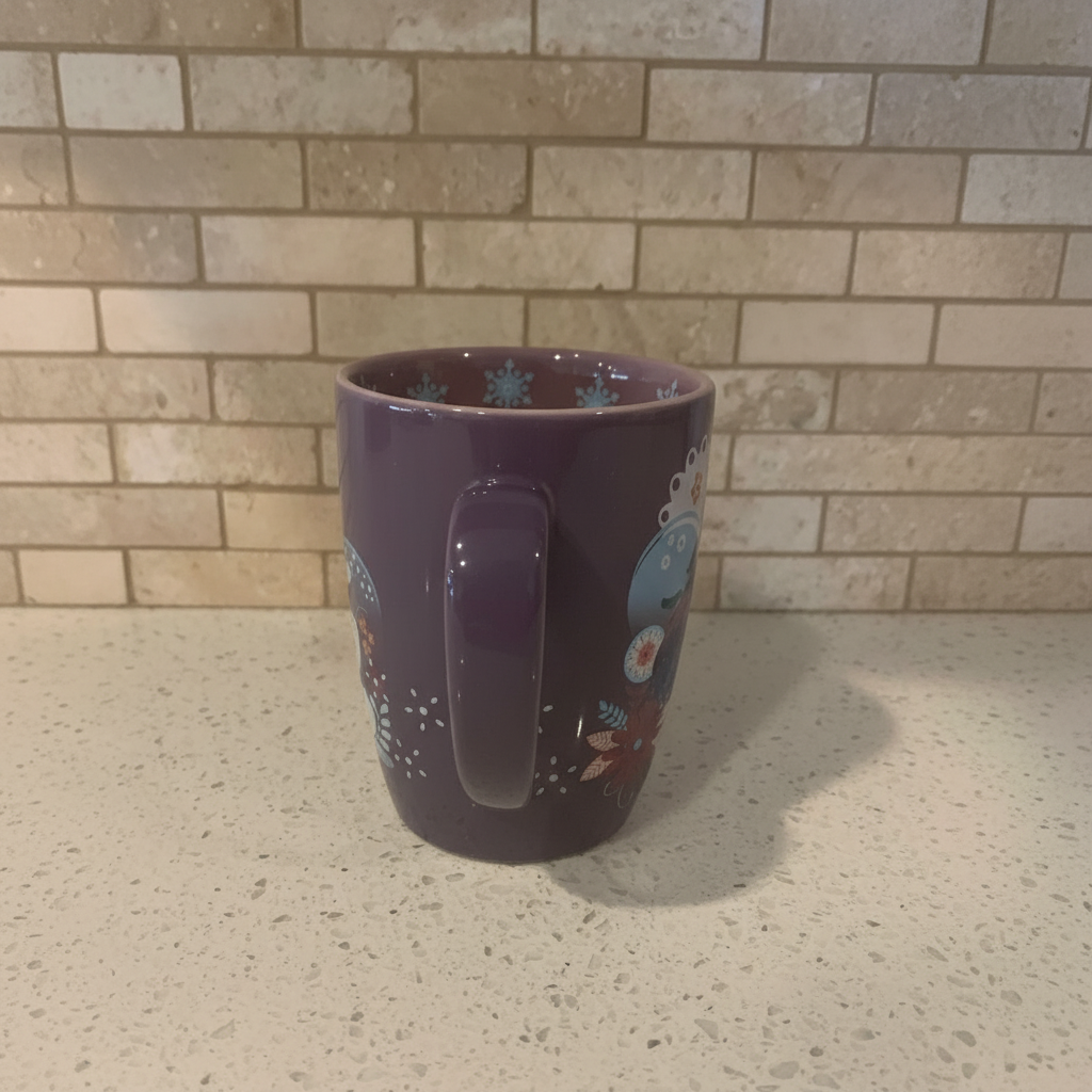FROZEN Purple Ceramic Coffee Mug