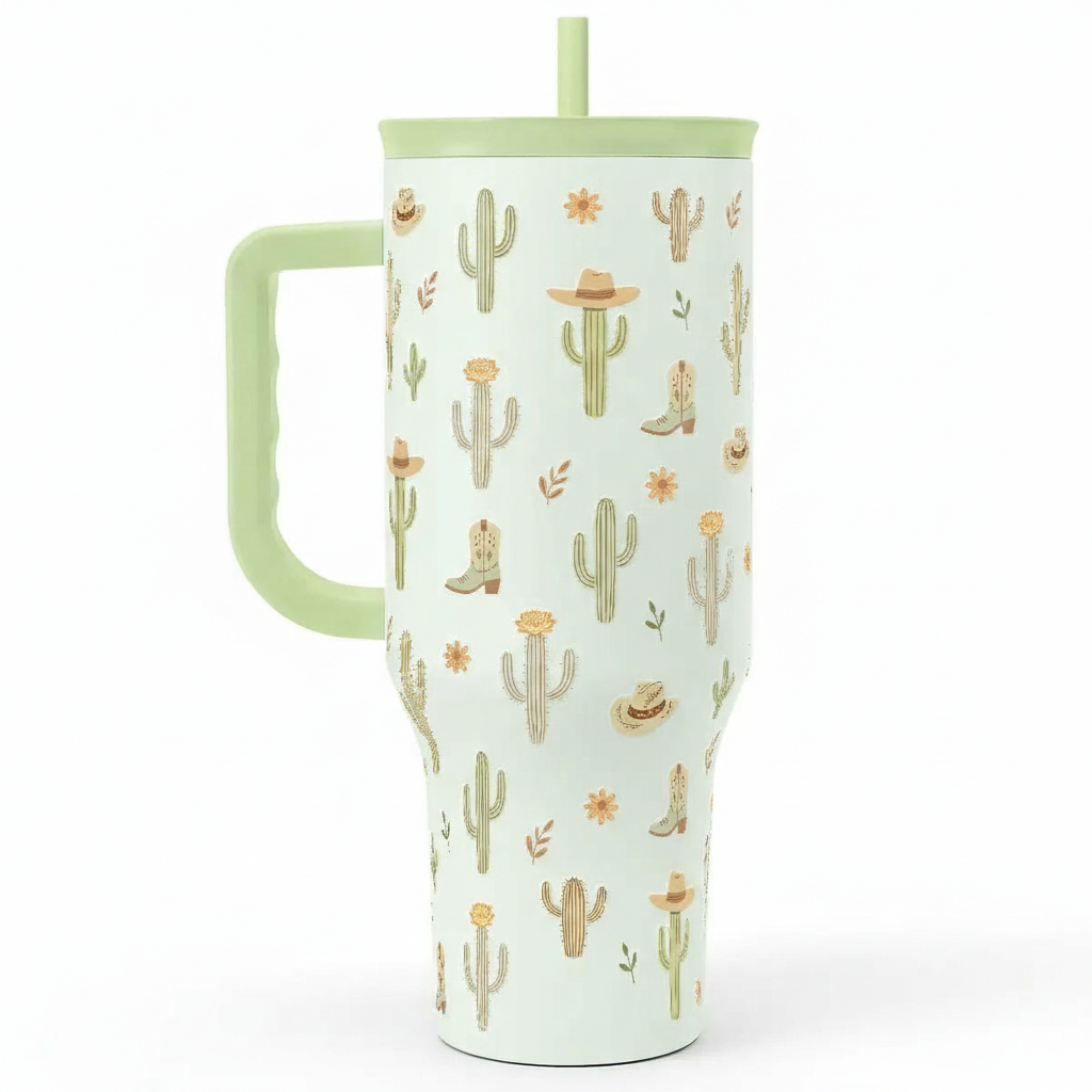 40oz Stainless Steel Insulated Tumbler With Handle For Mom