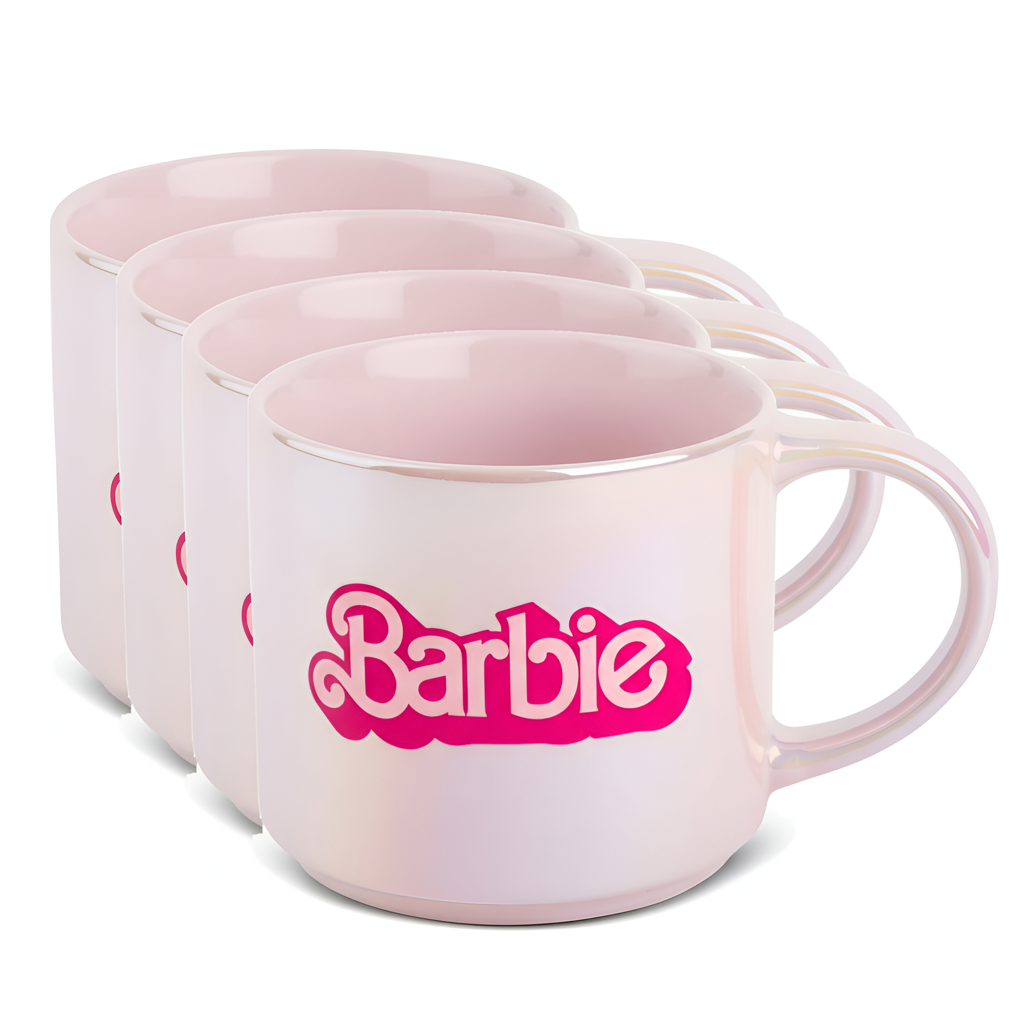 Barbie Mug Pearl Pink Stoneware Coffee Cup 15oz 