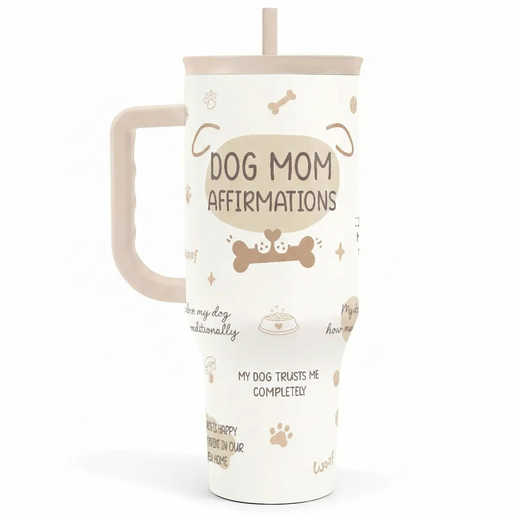 40oz Stainless Steel Insulated Tumbler With Handle For Mom