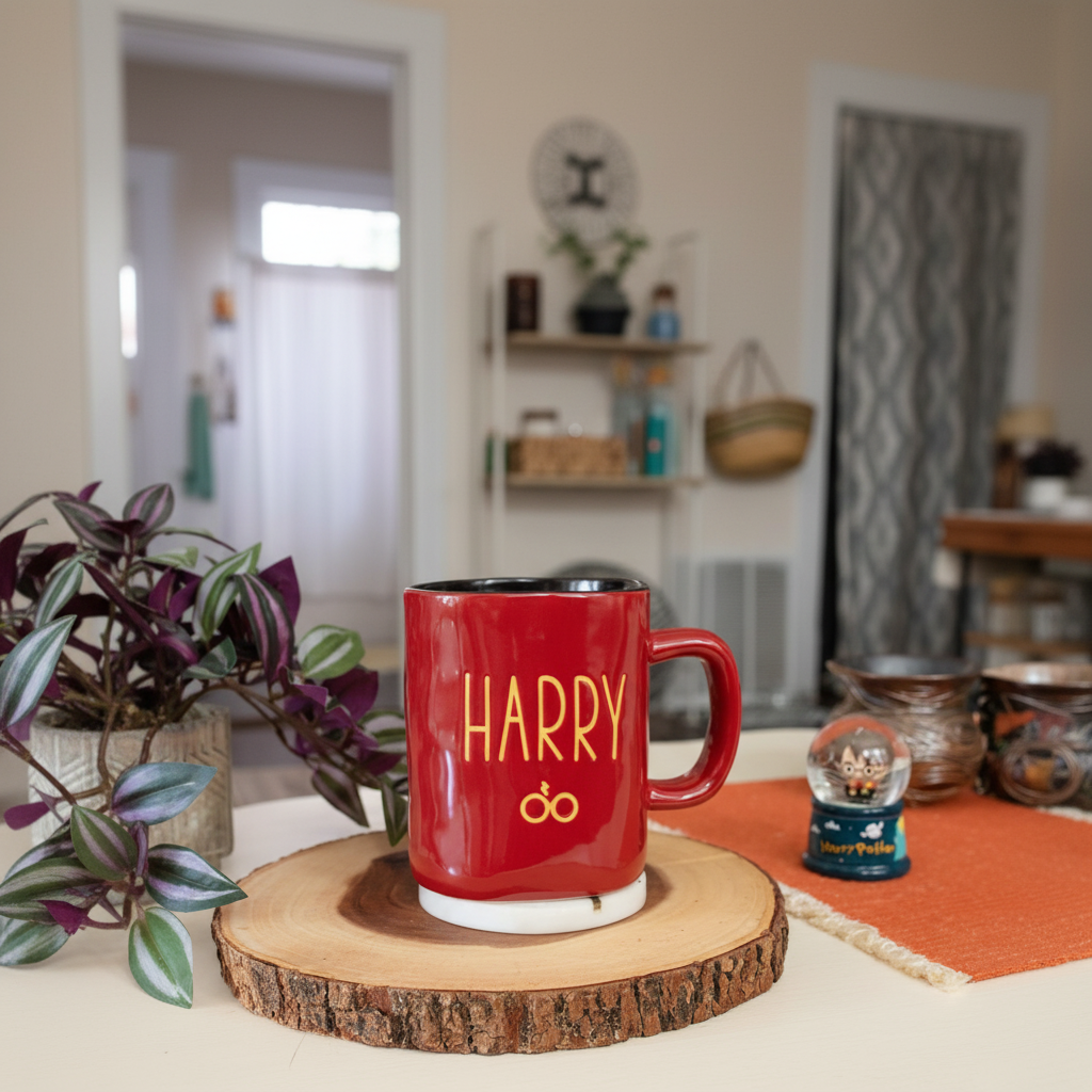 Wax Resist Ceramic Pottery Mug