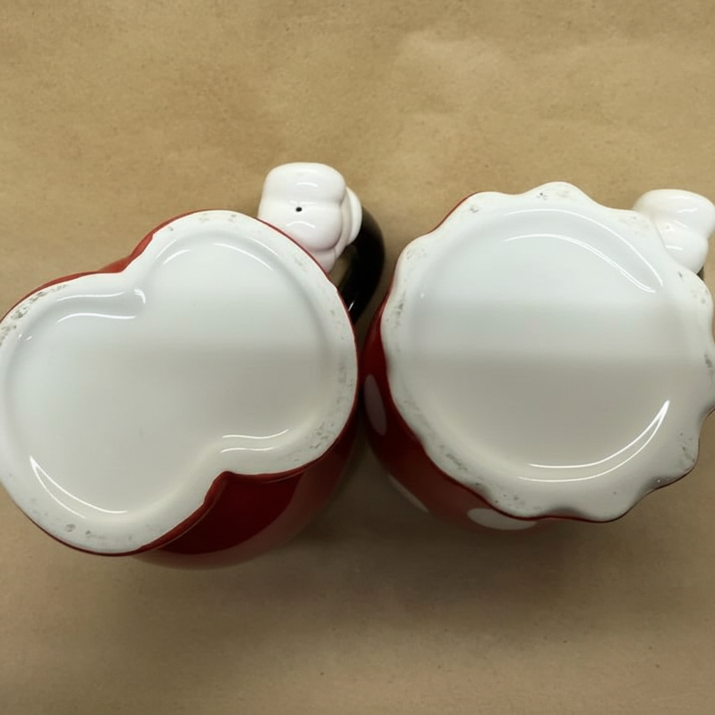 Pack Of 2 Mickey And Minnie Mouse Character Themed Ceramic Mug Set