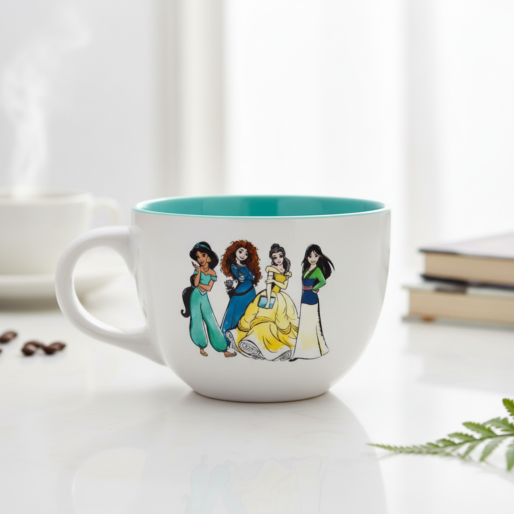 Silver Buffalo Ceramic Soup Mug