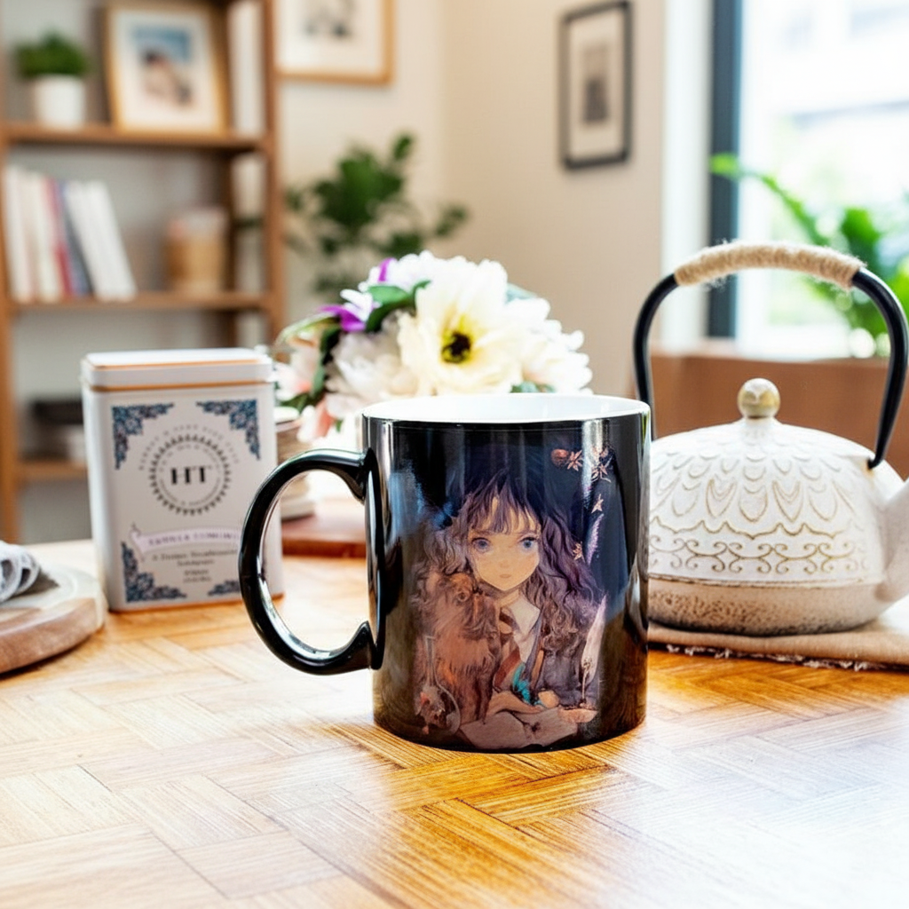 Harry Potter and Hermione Granger Anime-Style Ceramic Mug