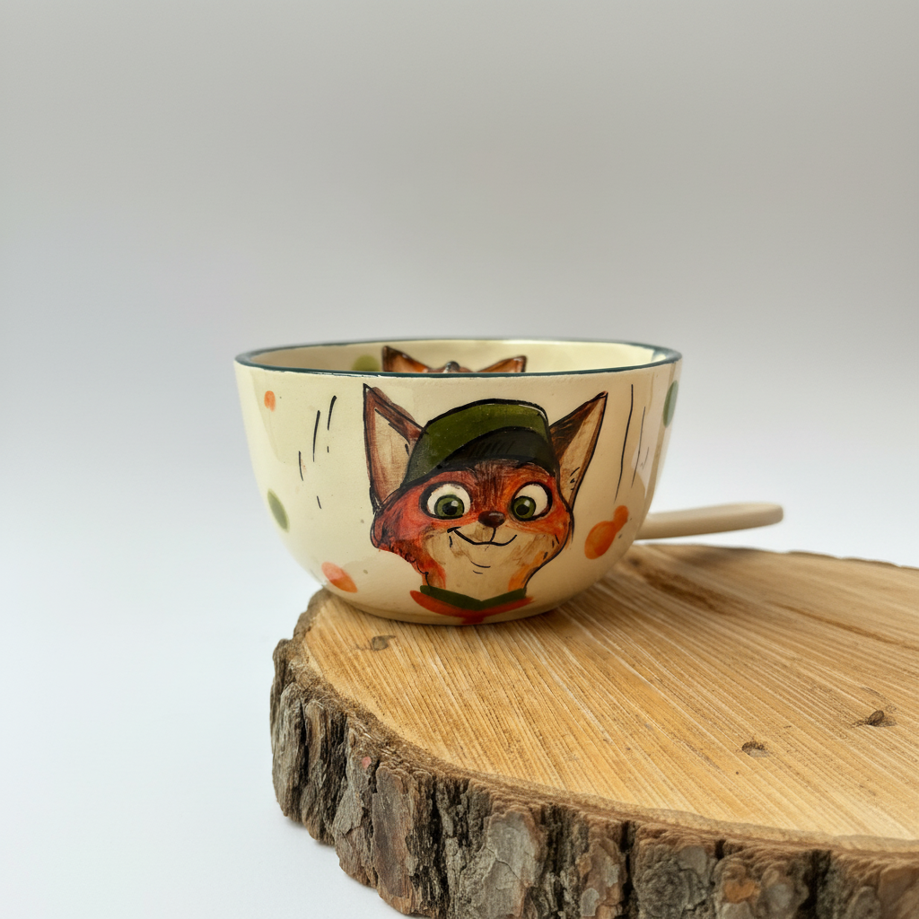 Handmade Ceramic Cartoon Character Coffee Mugs